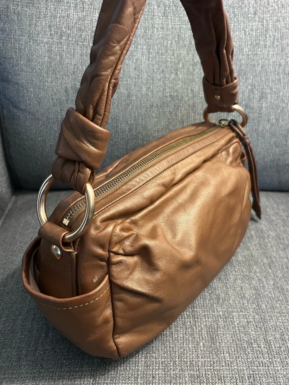Coach Parker Soho Leather Hobo Bag Pearlized Copper Y2K Slouchy Shoulder (13442)